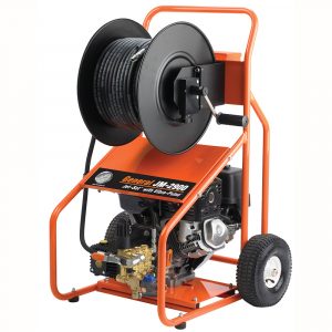 JM-2900. Аппарат каналопромывочный на тележке, Honda 13 л.с., 207бар, 18л/мин (General Pipe Cleaners, США)