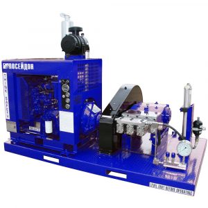 Poseidon DT125 apparatus series, 125 hp, 1,032-2,800 bar, 15-38 l/min