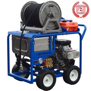 Series of Poseidon В24-Tk apparatus with с buffer water tank, 23/24/27 hp, 100 – 200 bar, 45 – 75 l/min